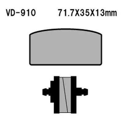 Brzdové destičky VESRAH VD-910 (VESRAH brzdové destičky KH22 BMW R60/75/80/90/100 vyrobeno v Jap