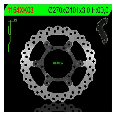 Brzdový kotouč přední s adaptérem NG NG1154XK03 (NG brzdový kotouč přední s adaptérem OVERSIZE (