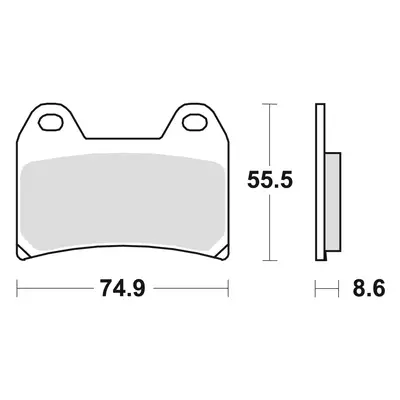 TRW ZF brzdové destičky KH244 sintrované APRILIA PEGASO 650 05-10, BMW F 800 GT / R / S / ST 08-