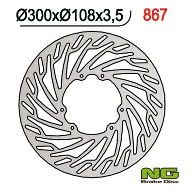 Brzdový kotouč NG Brakes NG867 (NG brzdový kotouč přední DERBI 50/125, APRILIA 50/125, RIEJU 50 