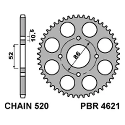 PBR rozeta 4621 30 F (02-13, JTR1071.30) (Zadní ozubené kolo PBR 4621 30 F)