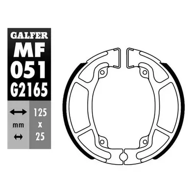 Brzdové čelisti - pakny zadní GALFER MF051G2165 (GALFER brzdové čelisti - pakny zadní HONDA CBF 