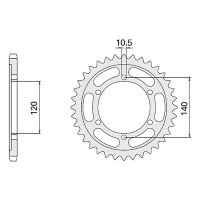 CHT rozeta 498 43 (A4150499430) SUZUKI TL 1000, KAWASAKI VN 800 (CHT rozeta 498 43 (A4150499430)