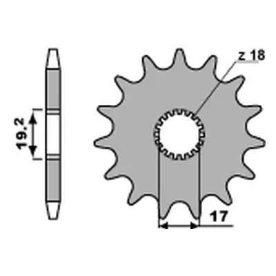 Ozubené kolo přední PBR 5151418NC (PBR ozubené kolo přední 515 14 18NC)