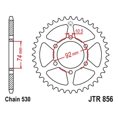 Rozeta JT SPROCKETS JTR856.44 (85244JT) (JT rozeta 852 44 (85244JT))