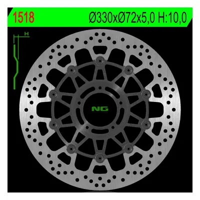 Brzdový kotouč NG Brakes NG1518 (NG brzdový kotouč přední DUCATI MULTISTRADA 1200 15-18 (330X72X