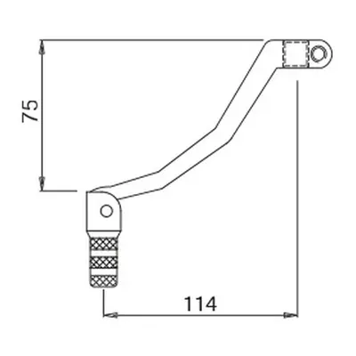 Spojková páčka hliníková BUZZETTI BZ7770 (BUZZETTI spojková páčka hliníková YAMAHA YZ/WR 250/450