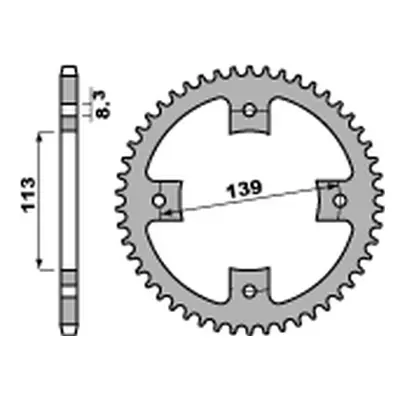 Rozeta PBR 4509 38 C45 (JTR1760.38) (PBR rozeta 4509 38 C45 (JTR1760.38))