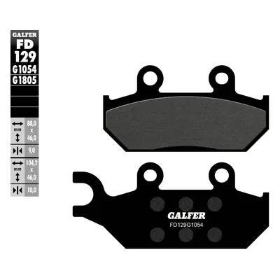 Brzdové destičky Galfer FD129G1054 (KH172) (GALFER brzdové destičky KH172 polokovové)