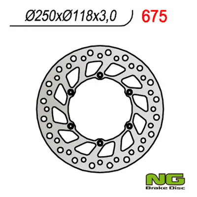 Brzdový kotouč NG Brakes NG675 (NG brzdový kotouč přední SUZUKI RM/RMZ 250/DRZ, YAMAHA YZ/YZF/WR