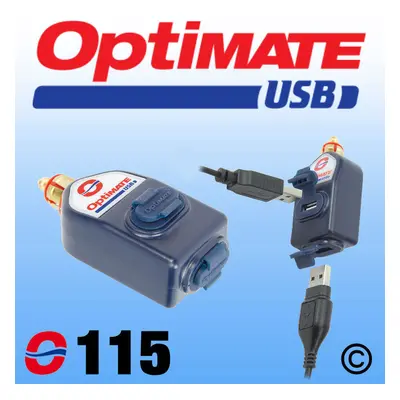 Mate TECMATE O115 V2 (OPTImate USB nabíječka s DIN konektorem a dvěma USB zásuvkami (3300MA) (je