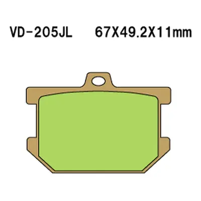 Brzdové destičky VESRAH VD-205JL (VESRAH brzdové destičky KH34 sintrované barva zlatá YAMAHA SR5