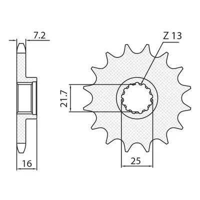 Ozubené kolo přední SUNSTAR SUN42315 (JTF1535.15, 209315JT) (SUNSTAR ozubené kolo přední 2093 15