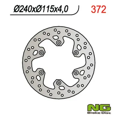 Brzdový kotouč NG Brakes NG372 (NG brzdový kotouč zadní YAMAHA YZ 125/250 98-01, YZF 250/426 01 