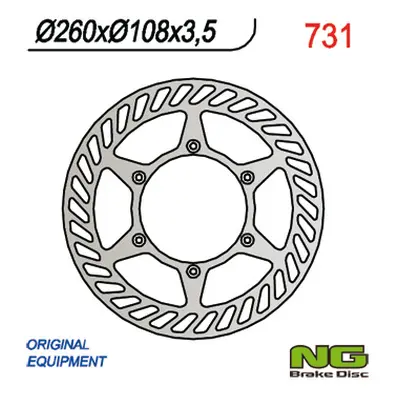 Brzdový kotouč NG Brakes NG731 (NG brzdový kotouč přední GAS GAS ENDURO CROSS 125/200/250/300/40