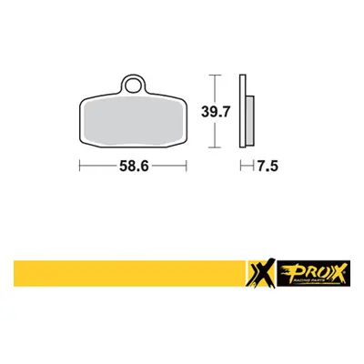 Brzdové destičky PROX 37.160202 (PROX brzdové destičky KH612 KTM SX 85 12-20, FREERIDE 250R 14-1