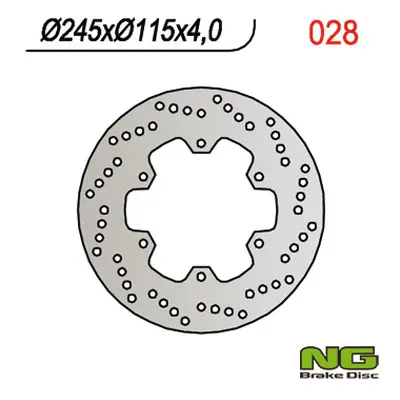 Brzdový kotouč NG Brakes NG028 (NG brzdový kotouč zadní DUCATI ST2 97-04, ST4 03-06, MONSTER 620