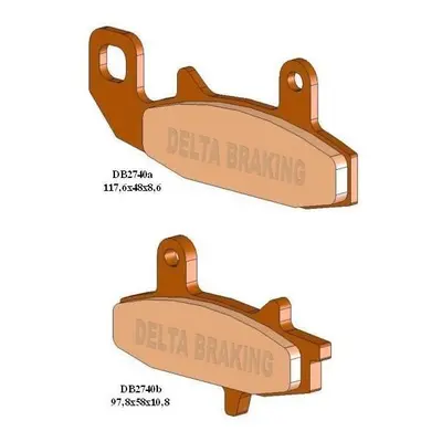 Brzdové destičky DELTA BRAKING DB2740OR-D (DELTA BRAKING brzdové destičky KH147 - nahrazuje DB27