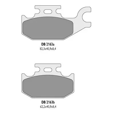 Brzdové destičky DELTA BRAKING DB2163OR-D (DELTA BRAKING brzdové destičky KH413 SYZUKI ATV - nah