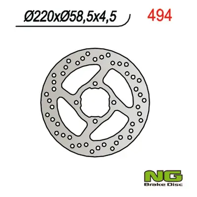 Brzdový kotouč NG Brakes NG494 (NG brzdový kotouč zadní YAMAHAYFS 200 BLASTER 88-07, KODIAK 400/