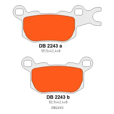 Brzdové destičky DELTA BRAKING DB2243OR-D (DELTA BRAKING brzdové destičky KH684 levá zadní CAN-A