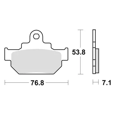 Brzdové destičky TRW LUCAS MCB550 (KH106) (TRW LUCAS brzdové destičky KH106 organické SUZUKI GZ 