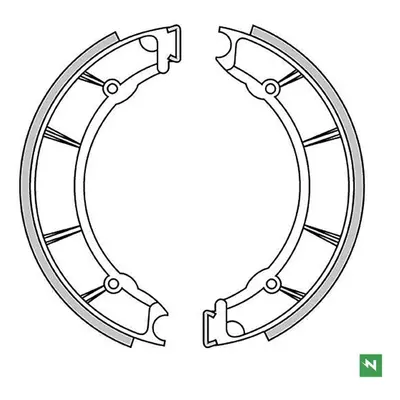 Brzdové čelisti - pakny přední NEWFREN GF0176 (NEWFREN brzdové čelisti - pakny přední MOTO GUZZI