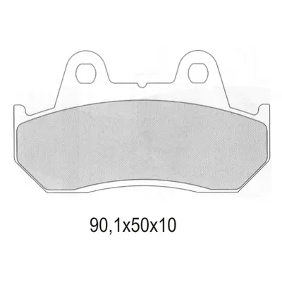 Brzdové destičky Galfer FD054G1651 (KH069) (GALFER brzdové destičky KH069 sintrované zadní barva