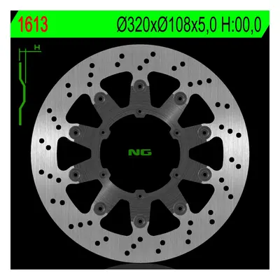 Brzdový kotouč přední NG NG1613 (NG brzdový kotouč přední GAS GAS 125/250/400/515 SM ccm 230/450