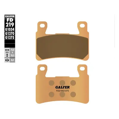 Brzdové destičky Galfer FD219G1370 (KH265) (GALFER brzdové destičky KH265 / KH296 sintrované bar