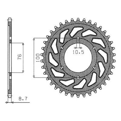 Rozeta SUNSTAR SUN1-5226-52 (92-95, JTR816.52, 81652JT) (SUNSTAR rozeta 825 52 / 816 48 (92-95) 