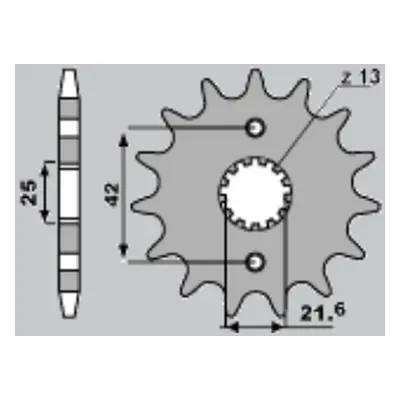 Ozubené kolo přední CHT 51316K (A4250513160) (CHT ozubené kolo přední 513 16 Z(A4250513160))