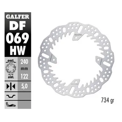 Brzdový kotouč zadní GALFER DF069HW (GALFER brzdový kotouč zadní HONDA CR 125/250; CRF250R 04-23