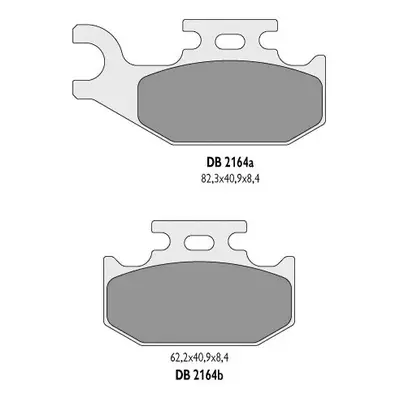 Brzdové destičky DELTA BRAKING DB2164OR-D (DELTA BRAKING brzdové destičky KH414 SUZUKI ATV (prav