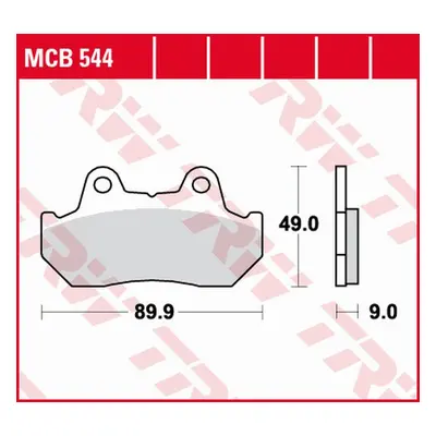 Brzdové destičky TRW LUCAS MCB544 (KH069) (TRW ZF brzdové destičky KH069 KH069/2/3 organické HON