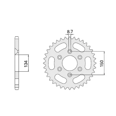 Rozeta CHT 433052K (459-52, 94-03, 92-03, JTR1332.52) (CHT rozeta 4350 52 (459-52) (94-03), CB 7