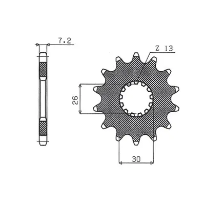 Řetězové kolo přední SUNSTAR SUN42518 (JTF1183.18, 213018JT) (SUNSTAR řetězové kolo přední 2130 