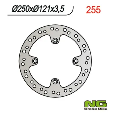 Brzdový kotouč NG Brakes NG255 (NG brzdový kotouč přední SUZUKI DR 350 (91-99) (250X121X3,5))