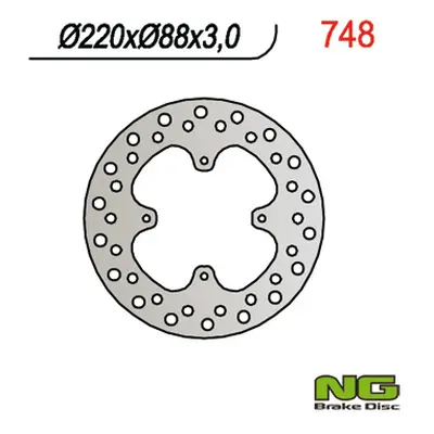 Brzdový kotouč NG Brakes NG748 (NG TARCZA HAMULCOWA PRZÓD HONDA CR 80 86-95 (220X88X3))