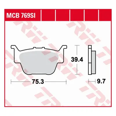 Brzdové destičky TRW LUCAS MCB769SI (TRW LUCAS ZF brzdové destičky KH sintrované OFFROAD HONDA T