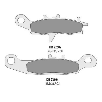 Brzdové destičky DELTA BRAKING DB2260OR-D (DELTA BRAKING brzdové destičky KH258, KH349 - nahrazu