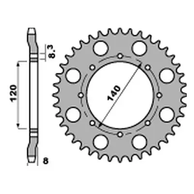 Rozeta PBR 50646C45 (JTR477.46, STD.+3) (PBR rozeta 506 46 C45 (JTR477.46) (STD.+3))