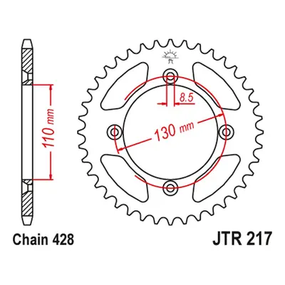 Rozeta JT SPROCKETS JTR217.52 (24952JT) (JT rozeta 249 52 (24952JT))