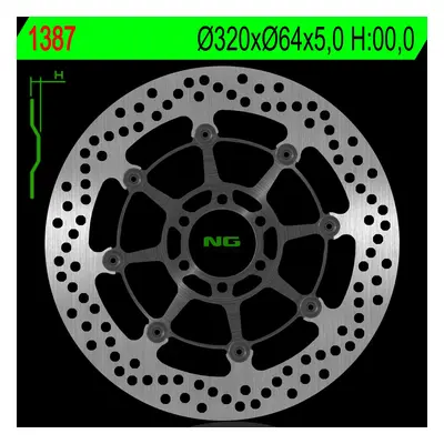 Brzdový kotouč NG Brakes NG1387 (NG brzdový kotouč přední BMW S 1000R/RR/XR 13-18, MOTO GUZZI"FO