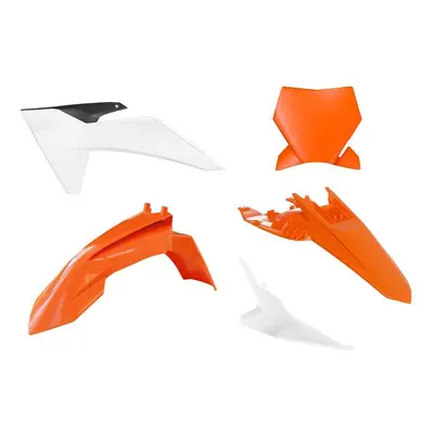 RACETECH (RTECH) kompletní sada plastů KTM SX 65 24-25 barva ( oranžová / bílá / černá ) (R-KIT