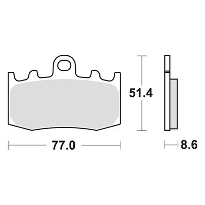 TRW ZF brzdové destičky KH335 organické BMW R 1100 S 01-05, R 1150 GS / ADV / R /RT 01-06, K 120