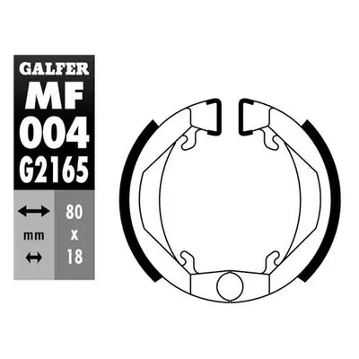 Brzdové čelisti - pakny přední/zadní GALFER MF004G2165 (GALFER brzdové čelisti - pakny přední/za