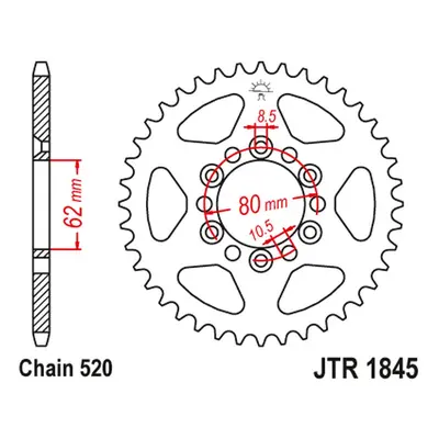 Rozeta JT SPROCKETS JTR1845.37 (432437JT) (JT rozeta 4324 37 (432437JT))