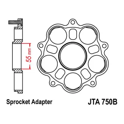 Adaptér ozubeného kola zadní JT SPROCKETS JTA750B (JT adaptér ozubeného kola zadní)