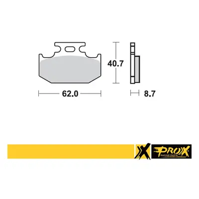 Brzdové destičky PROX 37.201202 (PROX brzdové destičky KH152 KAWASAKI KX 125/250/500 89-94, SUZU